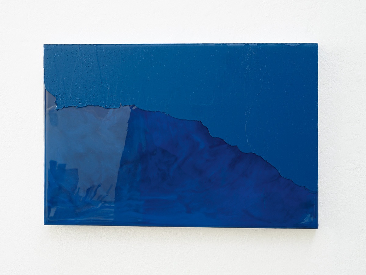 Raymund Kaiser, BL-H11 (181217) 2017, Öl, Lack, MDF, 26 x 39 cm