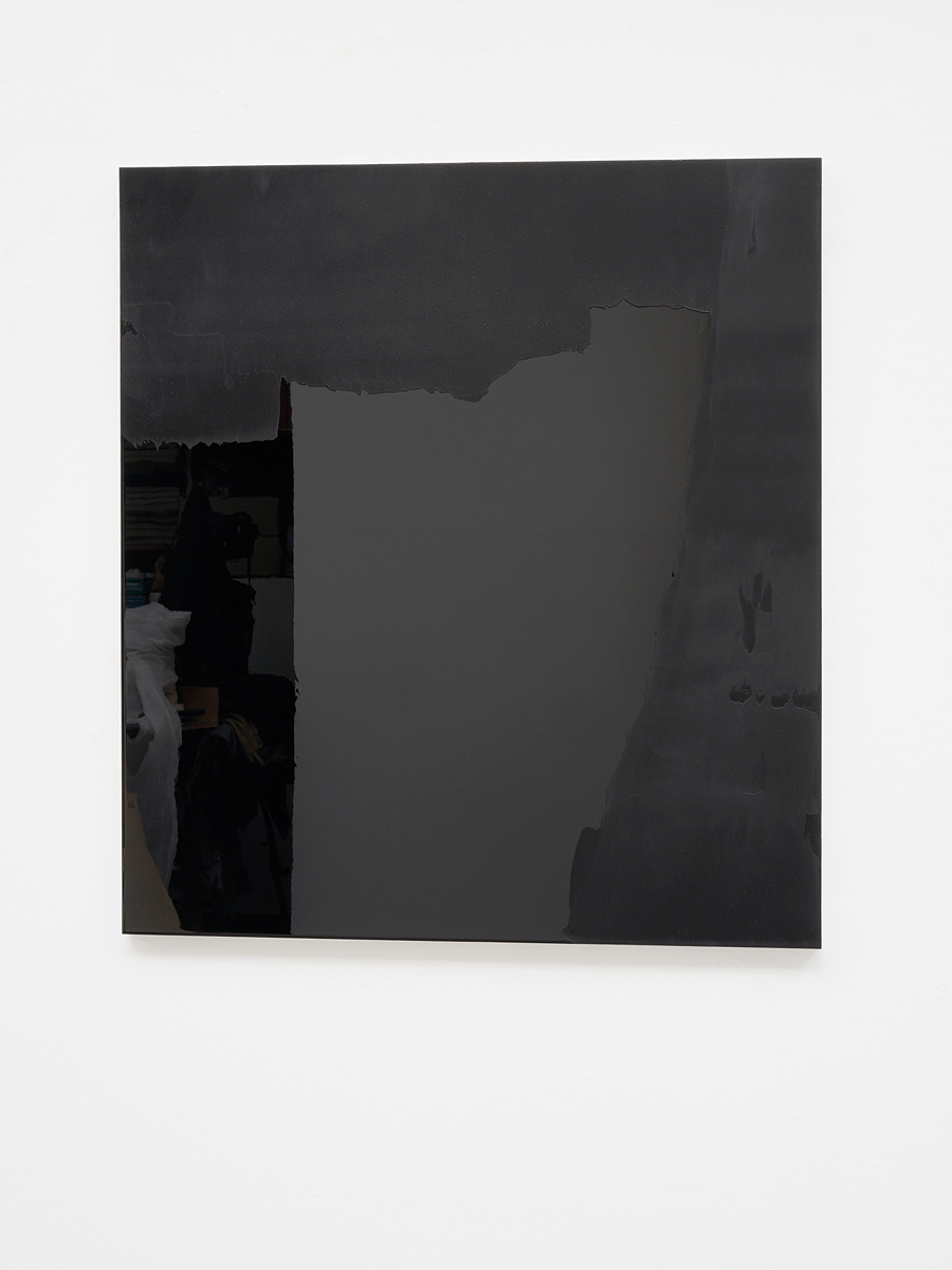 Raymund Kaiser, BLSCH-H4 (160717) 2017, Öl, Lack, HDF-Schichtplatte, 100 x 90 cm