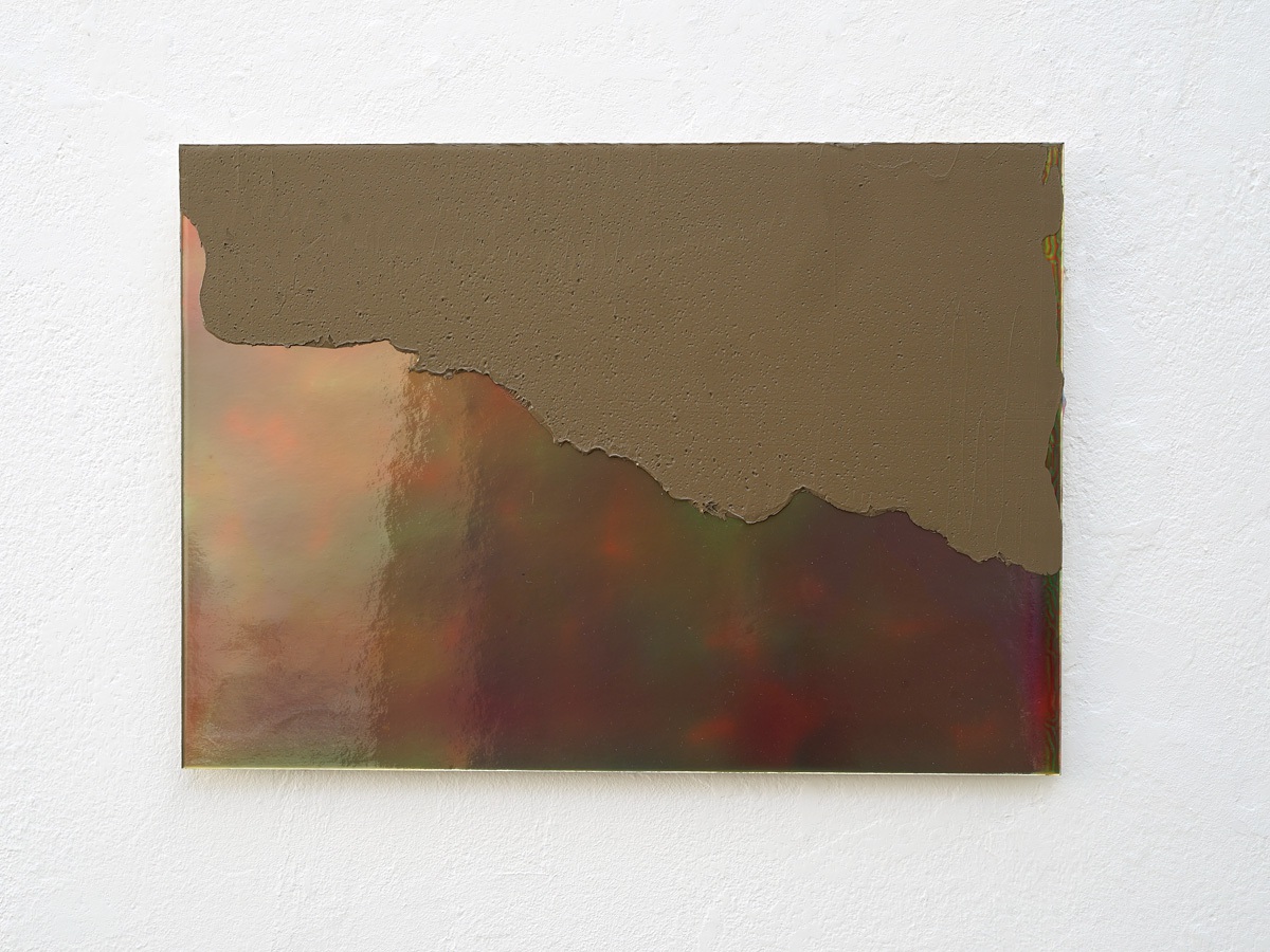 Raymund Kaiser, OCK-H8 (031117) 2017, Öl, Lack, Spiegelkarton, PVC-Platte, 25 x 35 cm