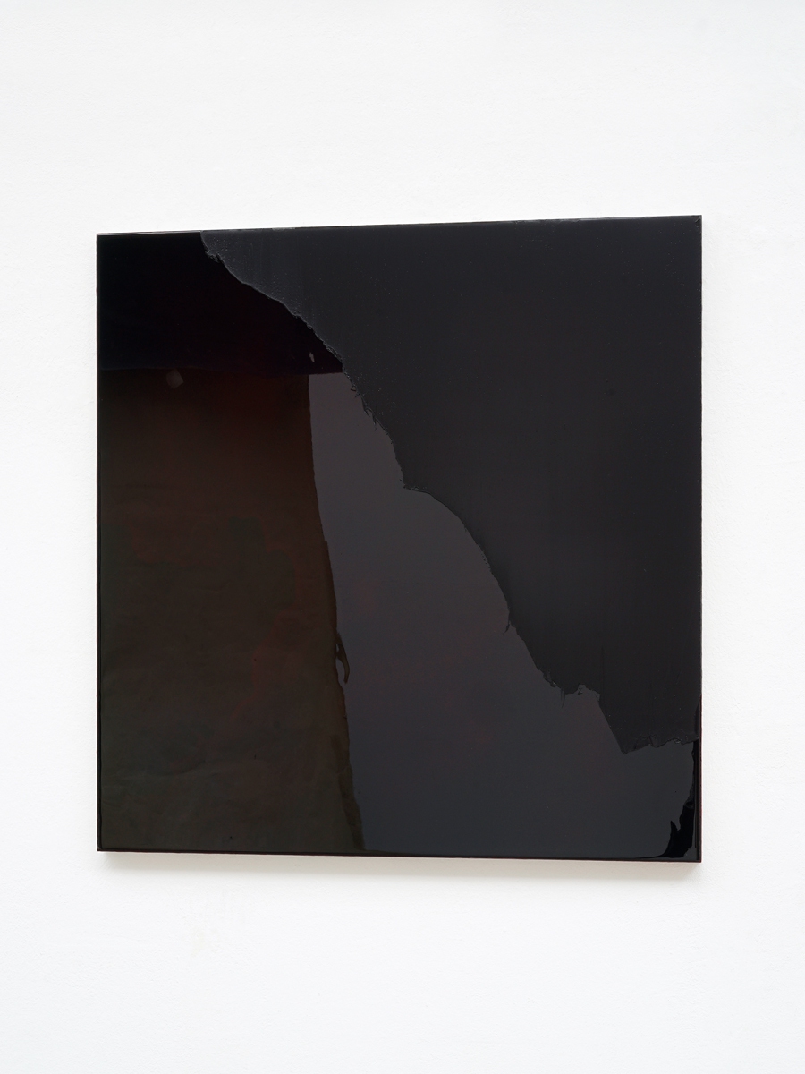 Raymund Kaiser, SCHROBL-H5 (060817) 2017, Öl, Lack, MDF, 70 x 68 cm