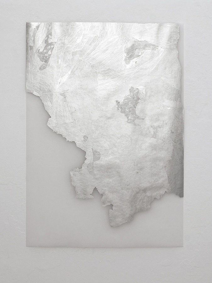 Raymund Kaiser, TransMark01 (100819) 2019; Lackmarker, Transparentpapier, 100 x 70 cm