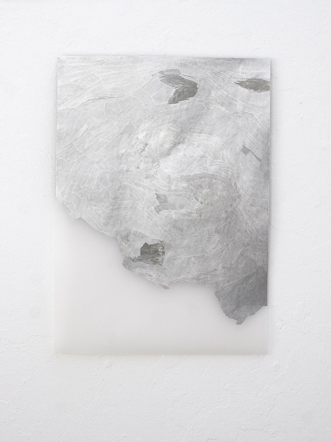 Raymund Kaiser, TransMark04 (150819) 2019; Lackmarker, Transparentpapier, 70 x 50 cm