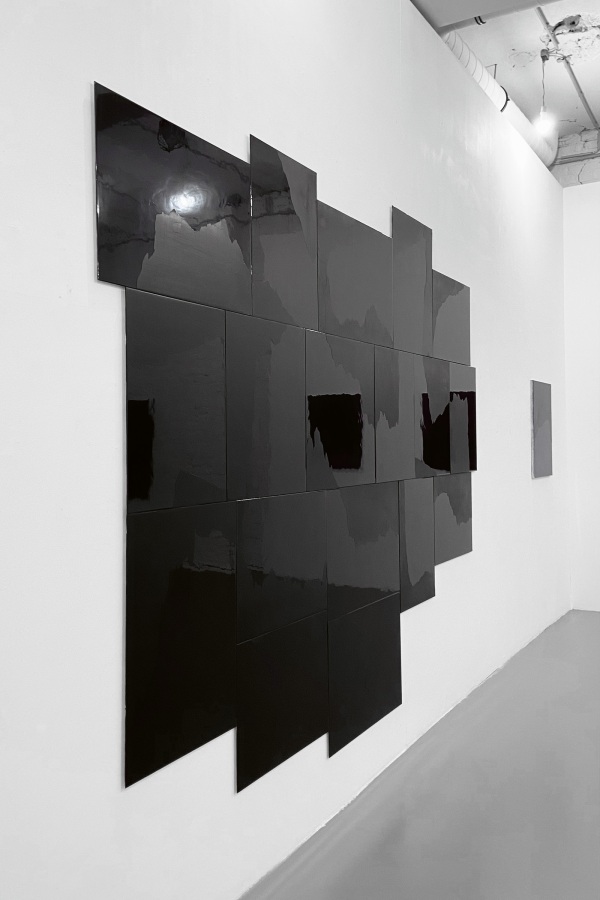 Raymund Kaiser, 'über_malen', Ausstellungsansicht Galerie Floss & Schultz
