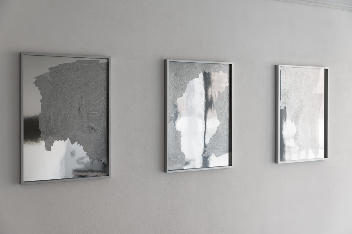 Raymund Kaiser, 'über_malen', Ausstellungsansicht Galerie Floss & Schultz