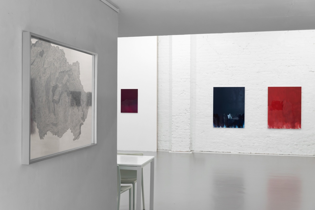 Raymund Kaiser, 'über_malen', Ausstellungsansicht Galerie Floss & Schultz