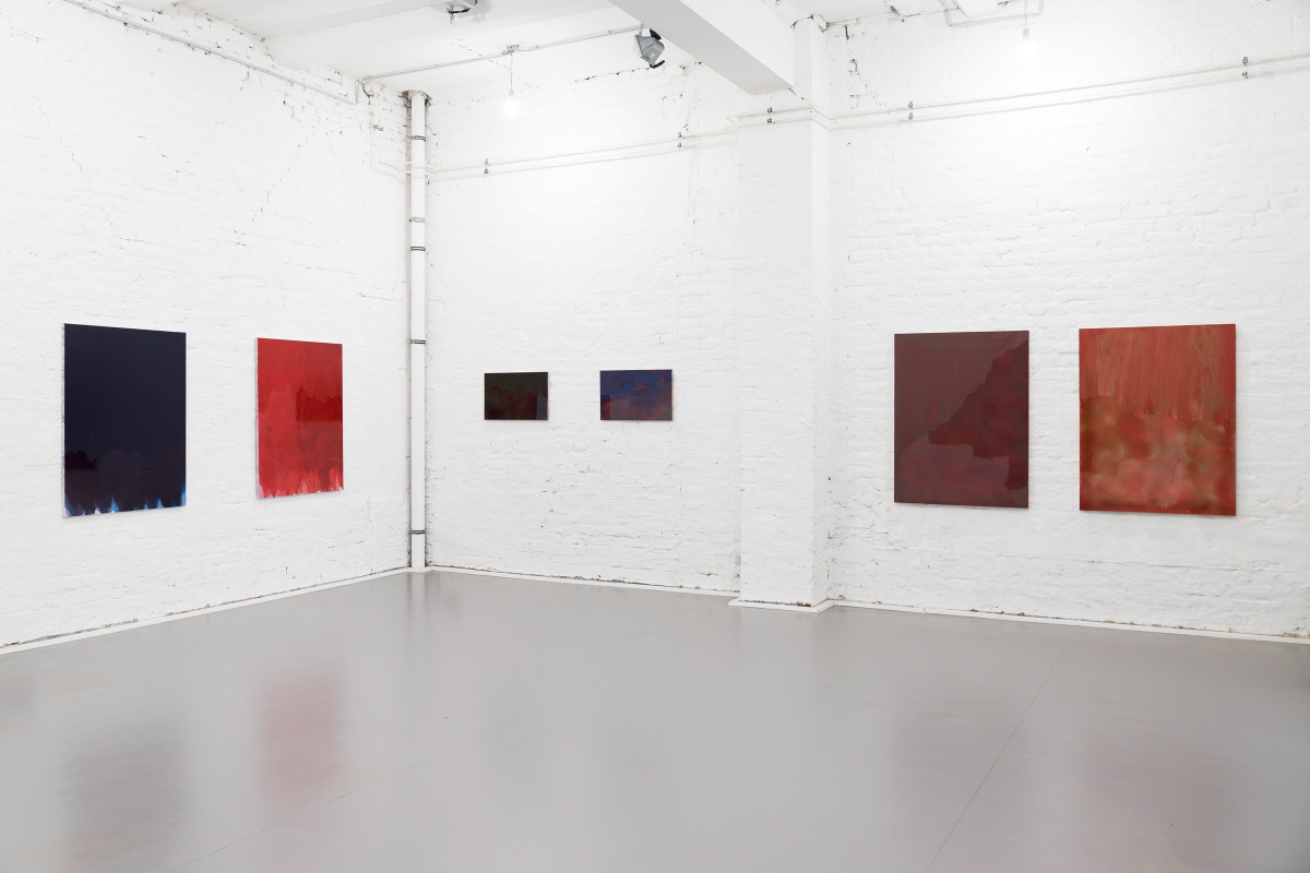Raymund Kaiser, 'über_malen', Ausstellungsansicht Galerie Floss & Schultz