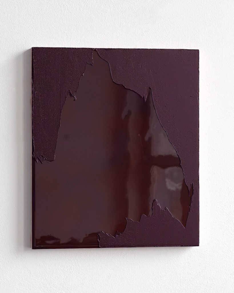 Raymund Kaiser, BRVIO-H3, 2016, Öl, Lack, MDF, 35 x 30 cm